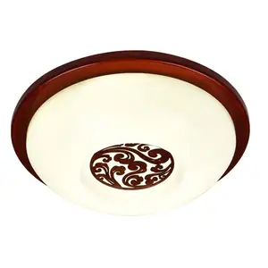 Chinese antique style led ceiling light 72w circular wooden lamp Led wooden ceiling lamp Chinese style wooden lamp