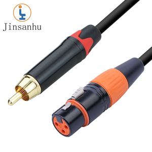 Jinsanhu haute qualité <span class=keywords><strong>xlr</strong></span> mâle à <span class=keywords><strong>rca</strong></span> ofc câble de microphone pour audio - Product Image 3