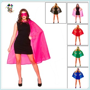 Disfraz de fiesta para mujer, capas elegantes con máscara de ojo, Color <span class=keywords><strong>azul</strong></span>, barato, HPC-2852 - Product Image 3