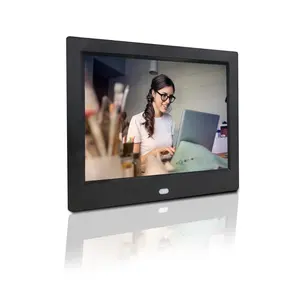 Çin popüler autoplay resim video slayt desteği SD USB ticari reklam LCD ekran 8 inç dijital fotoğraf çerçevesi