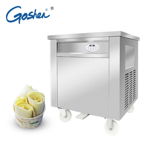 คุณภาพสูงกระทะเดียวสแตนเลส<span class=keywords><strong>ไทย</strong></span>ไอศกรีมม้วน Fried Ice Cream Machine - Product Image 1