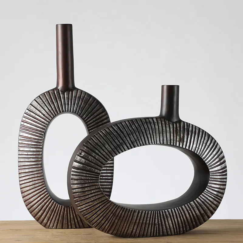 Harz vase Art Design Ausgefallene Form Ikebana Vase für Blume