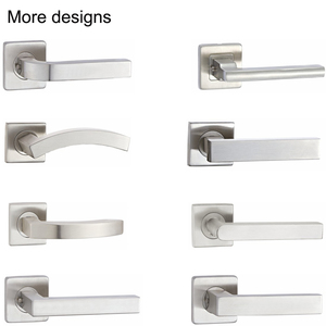 Tay Cầm Hình Chữ Nhật Bằng Thép Không Gỉ Trên Hình Vuông <span class=keywords><strong>Rose</strong></span> Cho Cửa Nội Thất - Product Image 2