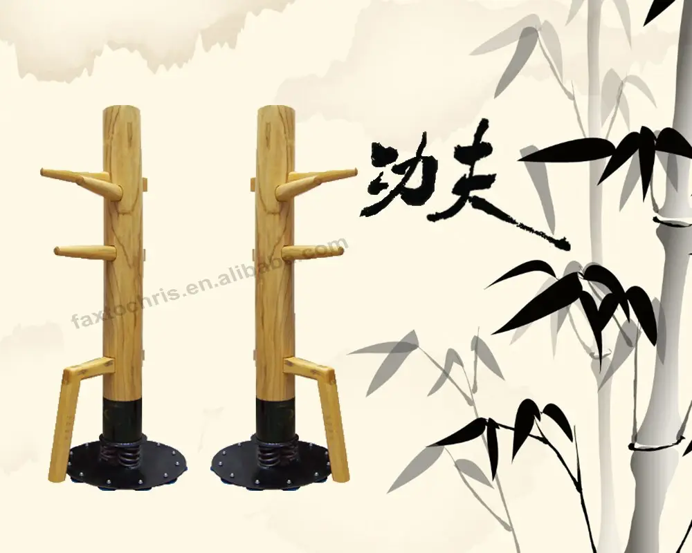 Venta al por mayor de China kung fu wing chun muñeco de madera