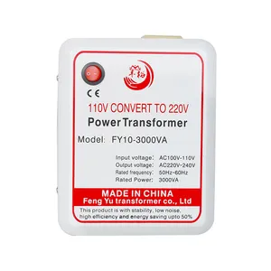 Convertidor de transformador personalizado, bobina monofásica y autotransformador de 110 a 220v, 3000w
