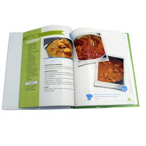 Famille de papier d'art de stratification menu alimentaire cuisson livre recette impression