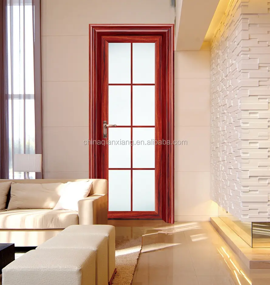 china supplier aluminium toilet door modern bathroom door