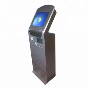 Bandara Baru Desain Self-Service Paspor Scanner Kios Terminal dengan Scanner Barcode dan Jari Printer