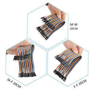 Keyestudio-Cable de Cable eléctrico <span class=keywords><strong>Dupont</strong></span>, macho a macho + macho a hembra y hembra, 20cm - Product Image 5
