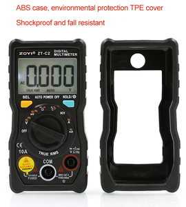 ZT-C2 Misura di Temperatura Disponibili Torcia Elettrica Piccolo Multimetro Digitale <span class=keywords><strong>con</strong></span> Custodia protettiva Nera - Product Image 5