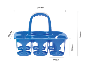 ที่ใส่ขวดเบียร์พลาสติกแบบพกพา6แพ็คที่ใส่เครื่องดื่มที่มีสีสันสำหรับห้องครัว - Product Image 3