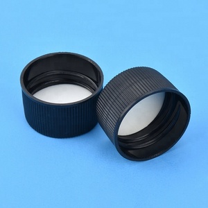 Bán buôn 28/410 nhựa màu đen gân nắp nhựa với PE Lót cho chất lỏng chai thuốc - Product Image 4