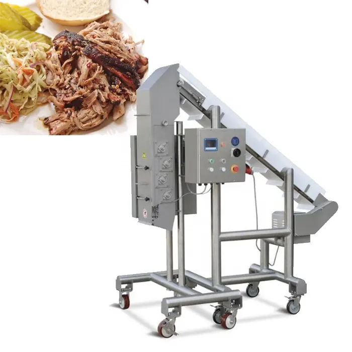 Industrial simulating hand pulling chicken cutting shredder cooked Pork chicken beef meat pulled Pork Shredding Machine