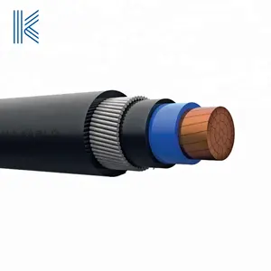 Aislamiento XLPE Conductor de PVC Cable de alimentación Xlpe Cable de aluminio blindado de un solo núcleo SWA AWA Cable cobre desnudo 3 núcleos 33kv 120mm2 0,6/1KV