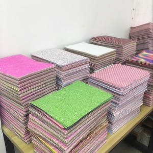 Feuilles de tissu à paillettes épaisses format A4, épaisseur 1,0 mm, résistantes à l'abrasion, anti-moisissure, pour loisirs créatifs, décorations de Noël, ceintures et chaussures - Product Image 2