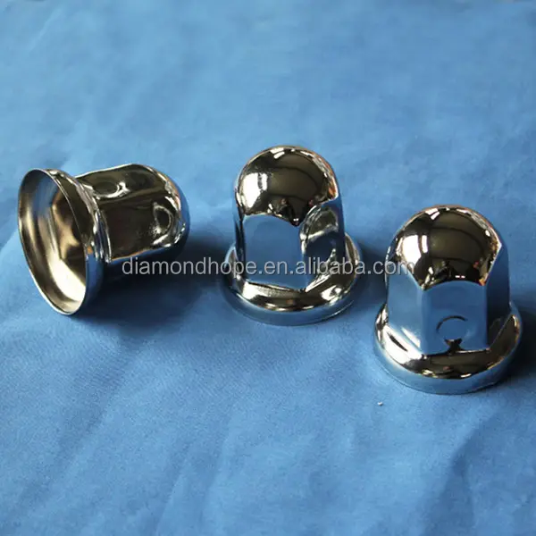 High 51 mm chrome wheel nut cover,steel nut cover for truck