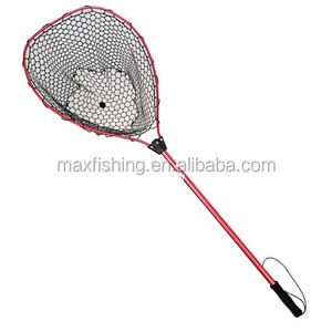 Soft Rubber fishing landing net