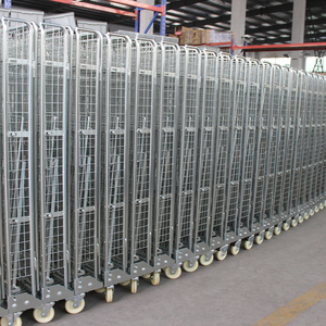 Prix d'usine Conteneur à roulettes en acier à 4 côtés / cage à roulettes Conteneur à roulettes en acier Chargement 500 kg-600 kg - Product Image 4