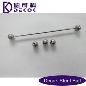 Esfera de Acero Inoxidable de 12.7mm con Orificio de 3mm, Esfera Metálica de Acero Inoxidable Semi-perforada con Eje Metálico - Product Image 2