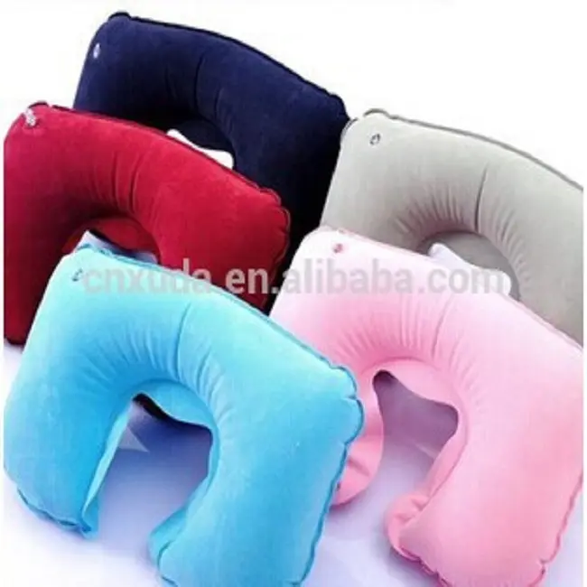 Inflatable Travel Pillow Car Plane Flight Neck Head Support Cushion