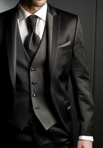 Good Quality Custom Peaked Lapel Three Pockets One <strong>Buttons</strong> Slim Fit Men <strong>Suit</strong> WF084 - Product Image 4