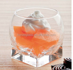 Promotional <strong>Glass</strong> Cup <strong>Bowl</strong> Round Body Square Bottom for Ice Cream Desser Yogurt <strong>Dessert</strong> Pudding Cold Drink <strong>Bowls</strong> Ice Cream <strong>Bowl</strong> - Product Image 2