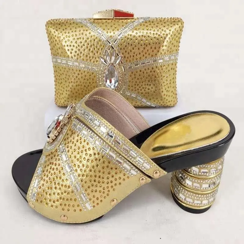 KB7698 Großhandel neuesten italienischen Schuhe und Taschen passend zu Frauen passend für die Hochzeit