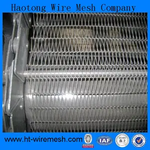 fournisseur de résistance à la chaleur en acier inoxydable treillis métallique chaîne de convoyeur de ceinture