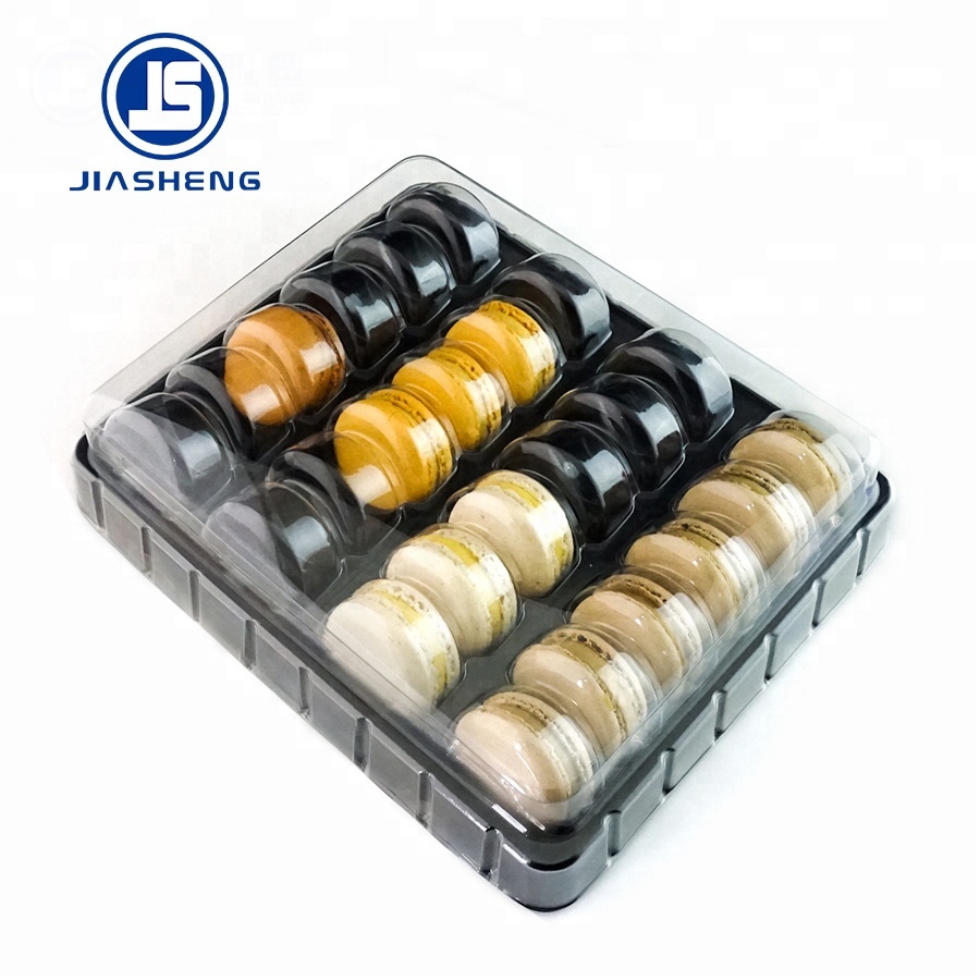 Новый дизайн, пластиковый блистер, 24 шт., упаковочная коробка для макарон