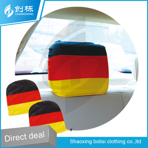 Venta caliente del estilo europeo de lujo reposacabezas del vehículo cubierta de asiento de coche para los aficionados - Product Image 3
