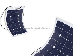 Impermeable celular SunPower 100 W ETFE fibra de vidrio negro semi-flexible panel solar monocristalino - Product Image 1
