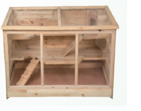 Large Custom Wooden Hamster Rodent Cage Mouse House