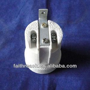 Douilles de lampe Porcelaine, CE Listé <span class=keywords><strong>Support</strong></span> de fer électrique Porcelaine E26 <span class=keywords><strong>E27</strong></span> Lampe à douille - Product Image 5