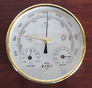 Grosir termometer barometer aneroid dalam ruangan dan luar ruangan higrometer analog stasiun cuaca 3-in-1 - Product Image 1