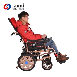 Özel Uygun koltuk minderi Seyahat Manuel fren akıllı Elektrikli Tekerlekli Sandalye