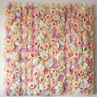 Mur de fleurs artificielles en plastique imperméable, rose, 40x60cm, durée de vie de 3 ans, idéal pour la décoration de scène de mariage - Offre spéciale