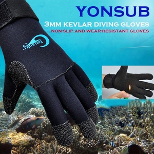 Gants de plongée sous-marine en silicone et col, 3MM, antidérapants, équipement de pêche, chasse sous-marine, réglables, noir, YQ33 - Product Image 5