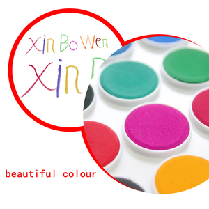 Ensemble de peinture <span class=keywords><strong>aquarelle</strong></span> solide lavable Xinbowen, professionnel, non toxique, boîte transparente, 36 couleurs - Product Image 3