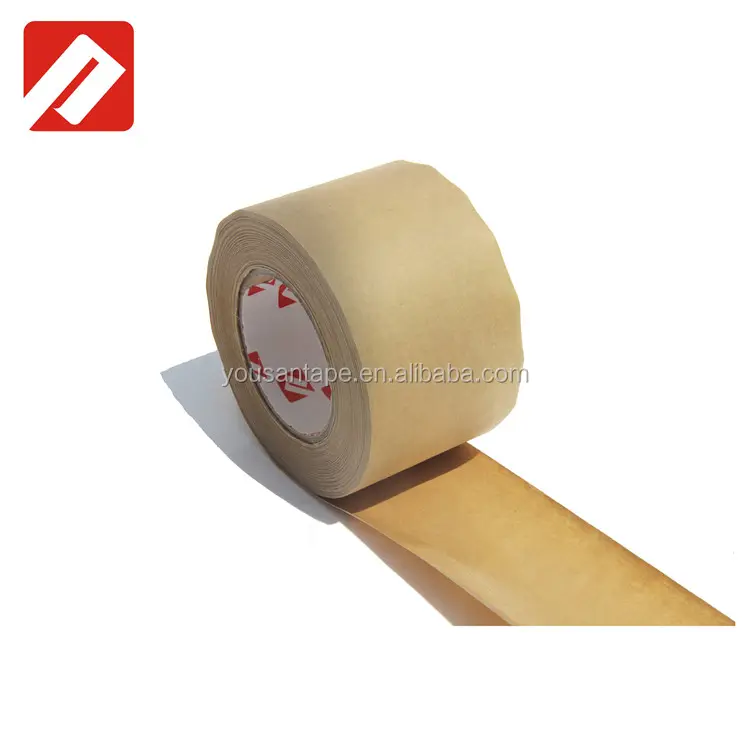 Zelfklevend Waarschuwing Pilfer Proof Glasvezel Versterkt Bruin Kraft Gegomd Papier Tape