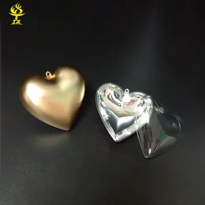 New design heart shaped clear matting plastic candy box