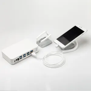 Wholesale cheap price retail store use 10 USB ports Alarm security anti-theft device for mobile phone