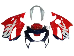 Painel lateral para motocicleta honda, painel cbr600f4 cbr 600 f4 1999 2000, vermelho, branco e azul