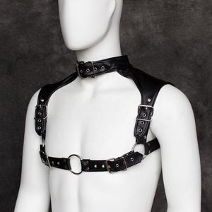 Maschile Sex Toy cintura in pelle Bondage Slave imbracatura per le spalle pettorali abbigliamento Fetish per gli uomini Gay pettinature pettorali cinture per le spalle - Product Image 2