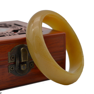 <strong>Yellow</strong> <strong>Jade</strong> Bangle Bracelet Natural <strong>Stone</strong> for Women Healing Protection Good Luck Natural Gemstone Fengshui Jewelry - Product Image 3