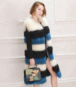 Gilet grossista <span class=keywords><strong>taglie</strong></span> <span class=keywords><strong>forti</strong></span> Gilet di volpe in pelliccia sintetica e Gilet da donna Casual Casual da donna Color Block traspirante antivento - Product Image 2