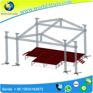 Affichage de treillis 390x390mm, <span class=keywords><strong>tour</strong></span> de botte d'éclairage de DJ, conception de botte de DJ pour le treillis d'<span class=keywords><strong>enceinte</strong></span> de rangé - Product Image 2