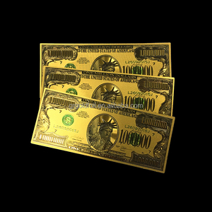 Coleccionable moneda real holder ee.uu. millones dólar impresión lámina de oro de billetes - Product Image 1