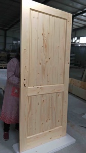 Puerta de Madera Maciza de Pino Radiata MDF--KD08A - Product Image 4