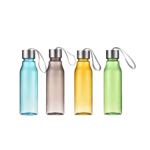 Wasserflask Che ขวดน้ำพลาสติกขนาด18ออนซ์,ปราศจาก BPA พร้อมโลโก้แบบกำหนดเองขวดน้ำใสพร้อมเชือก