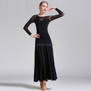<span class=keywords><strong>Pas</strong></span> <span class=keywords><strong>cher</strong></span> Femmes Filles <span class=keywords><strong>Noir</strong></span> Rouge Longue Robe De Danse de Bal Pratique - Product Image 1